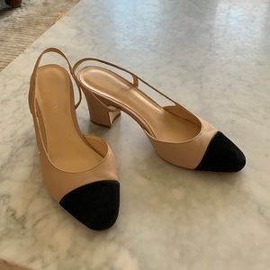 Ivanka trump nude and black heel 8.5